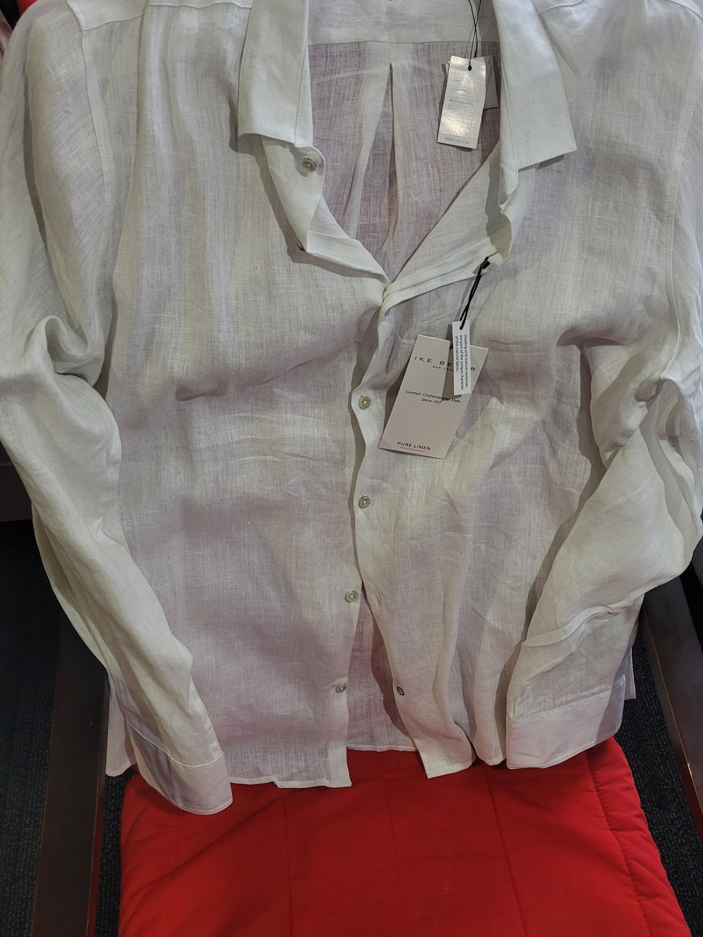 Lightweight White Linen Button-Up Shirt